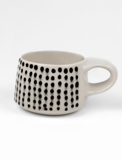 Lauren HB Small Stria Mug, Dot