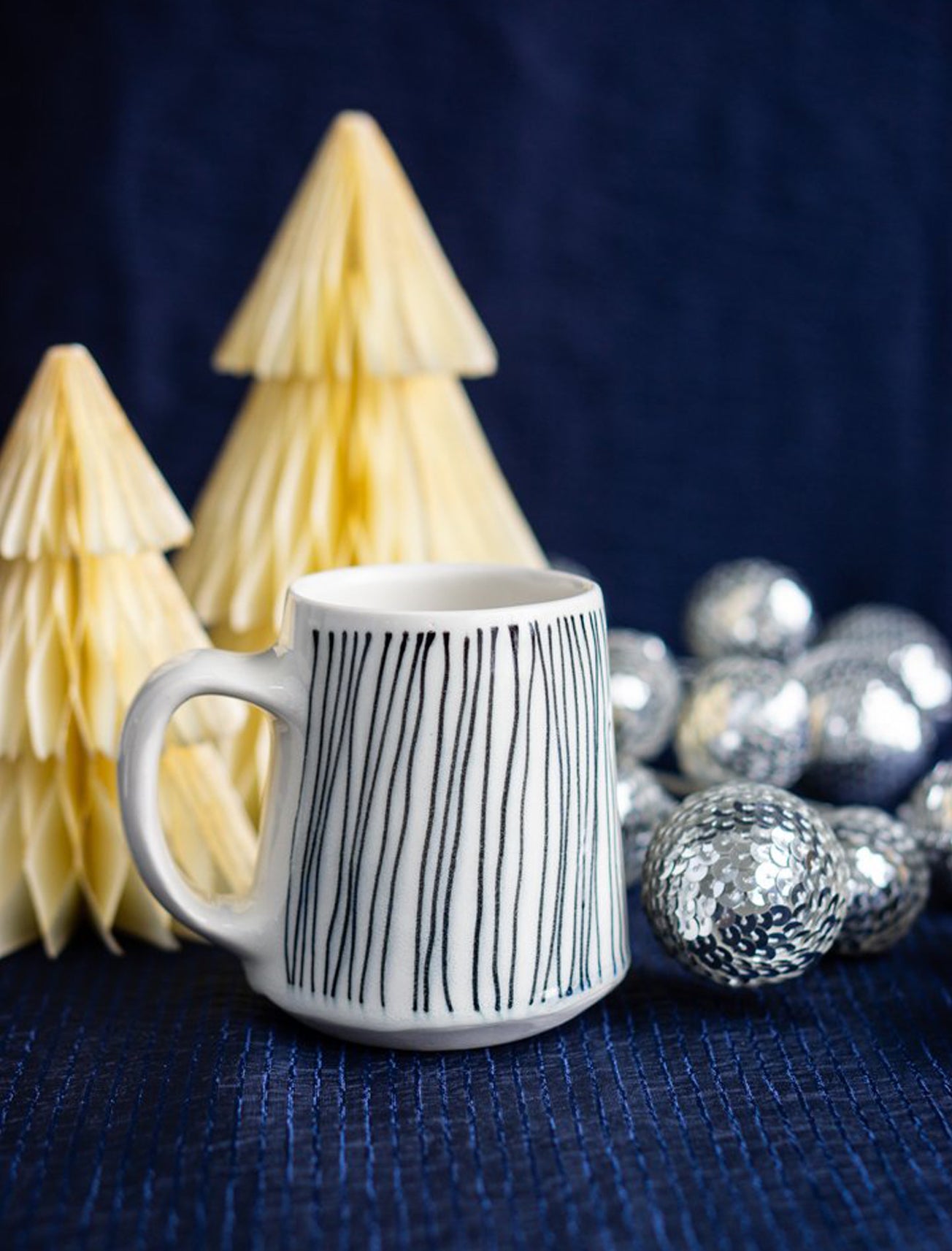 Lauren HB Large Stria Mug, Line