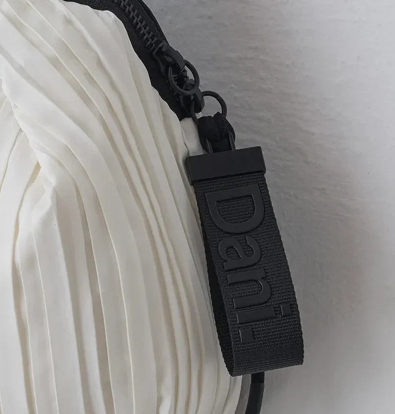Daniella Lehavi Frankie Mini Crossbody Bag - Pleated White