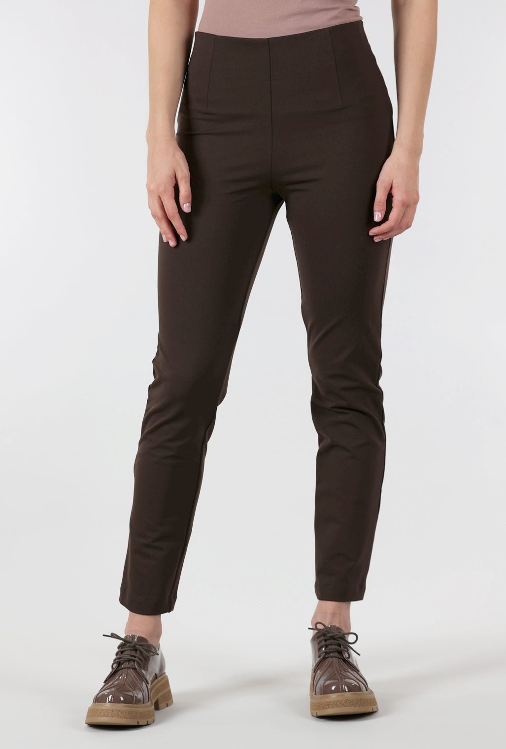 Equestrian Zani Ponte Tech Pant, Coffee Bean