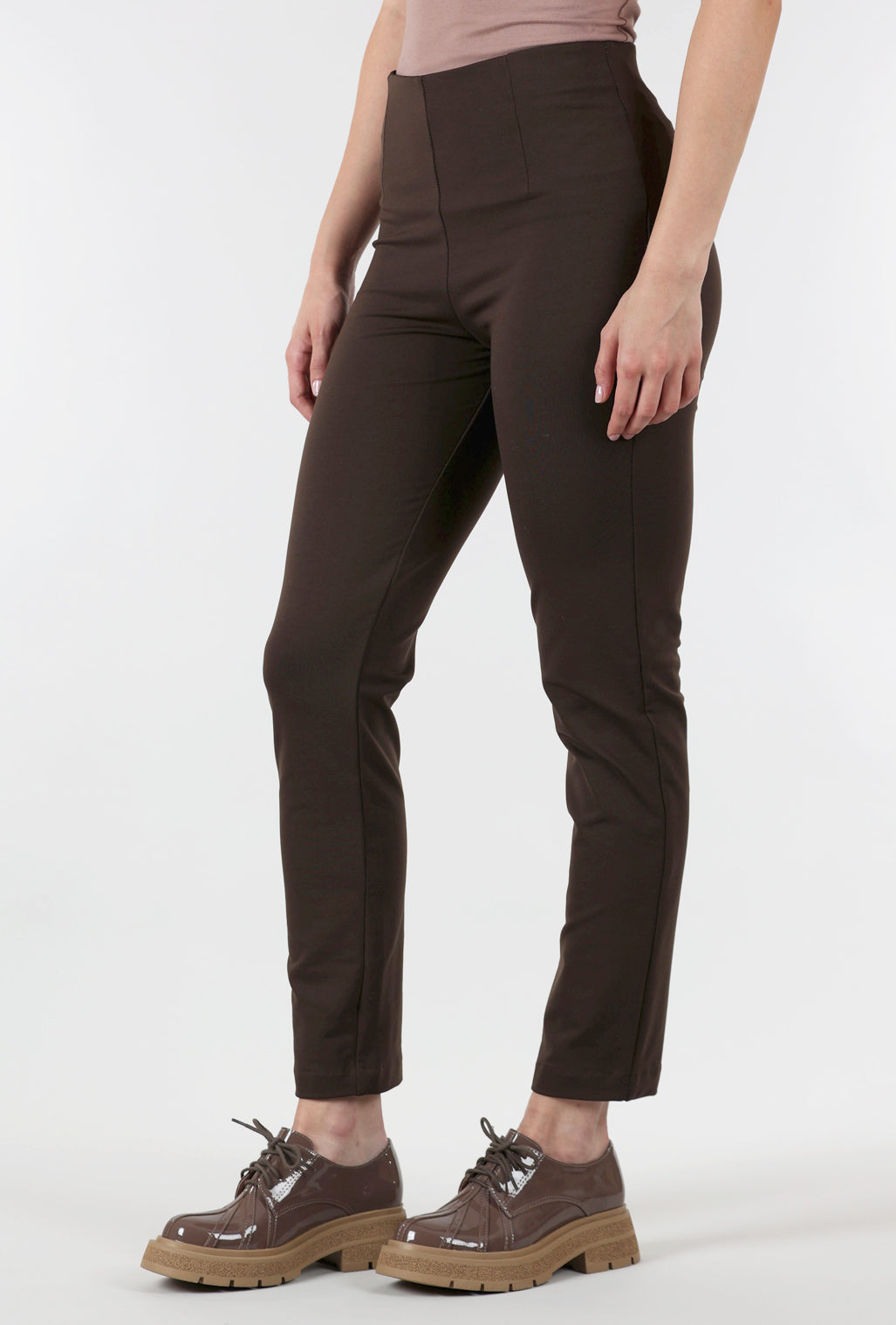 Equestrian Zani Ponte Tech Pant, Coffee Bean