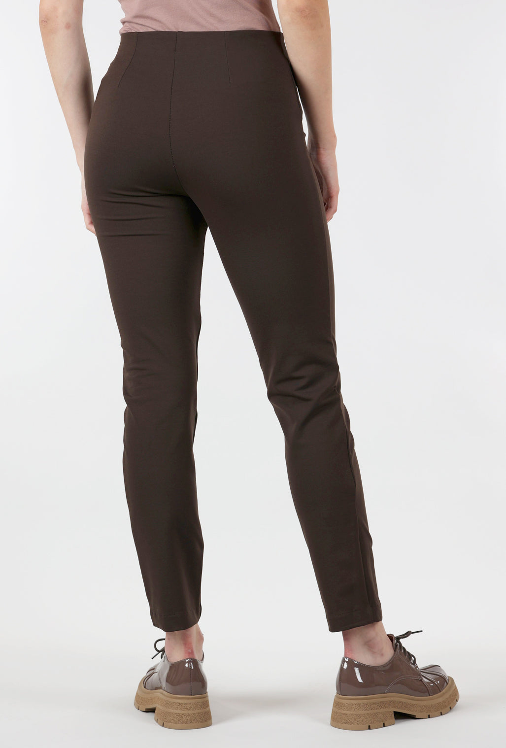 Equestrian Zani Ponte Tech Pant, Coffee Bean
