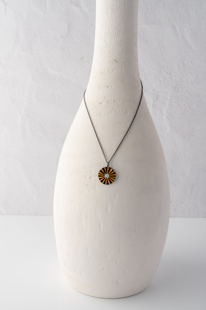 Evie Lou Radiant Opal Round Pendant