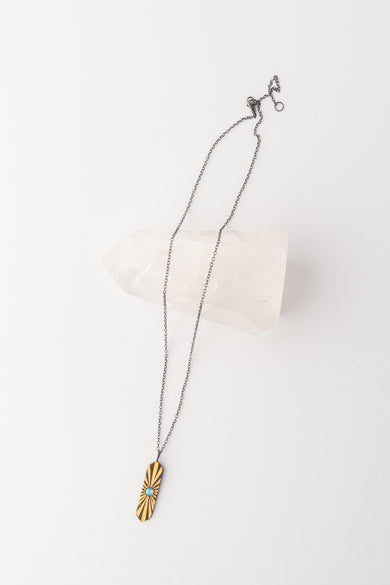 Evie Lou Radiant Opal Hexagon Pendant