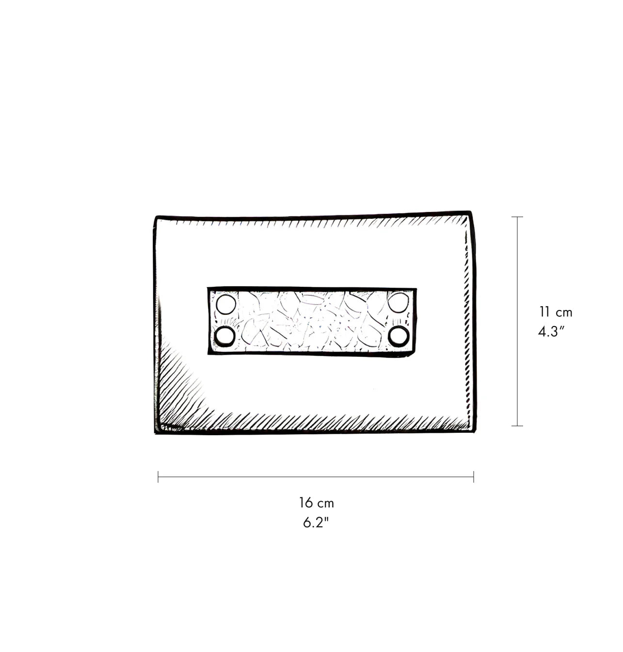 Daniella Lehavi Alicia Medium Wallet, Pebbled Black