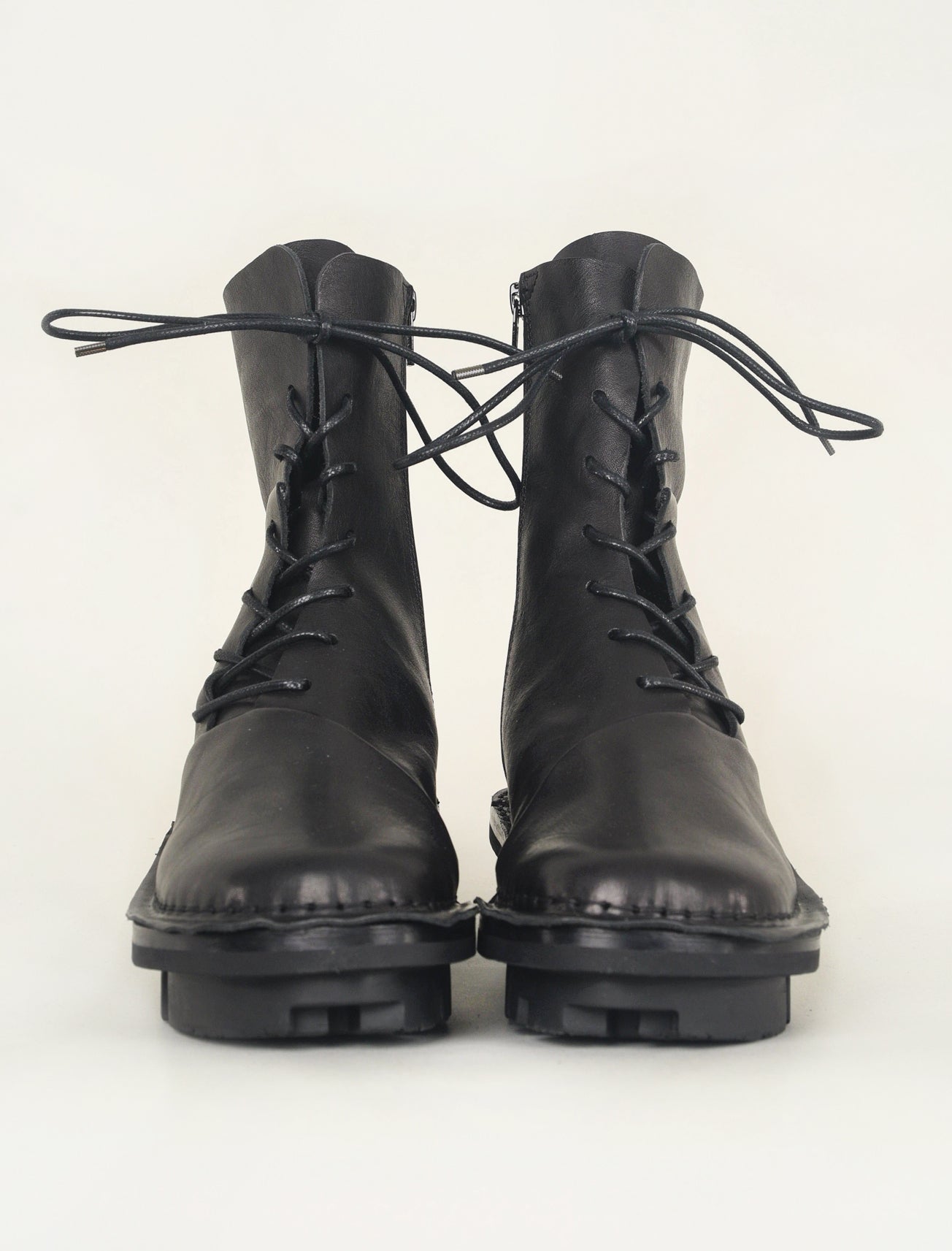 Trippen Shoes Oblique Combat Boot, Black Waw