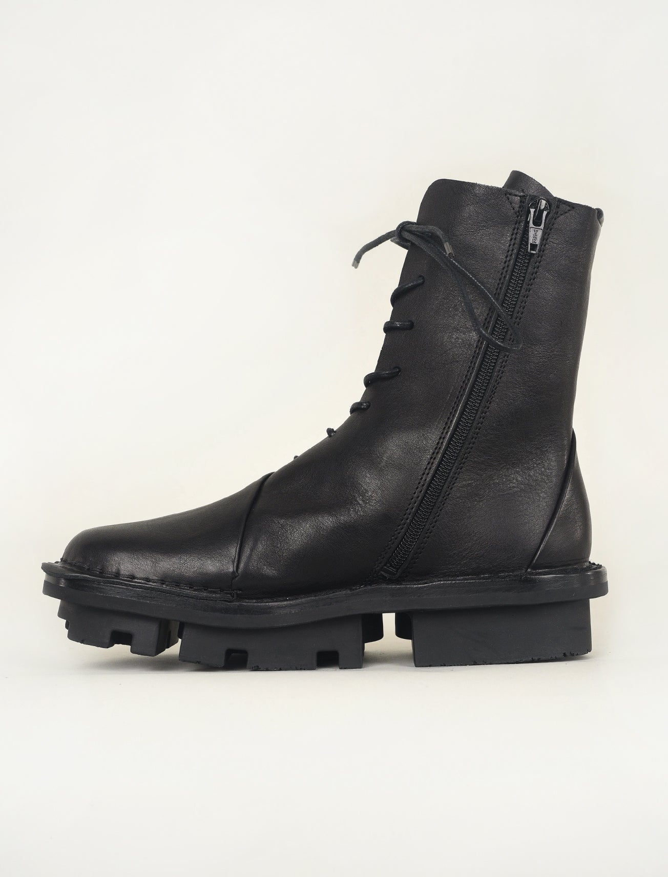 Trippen Shoes Oblique Combat Boot, Black Waw