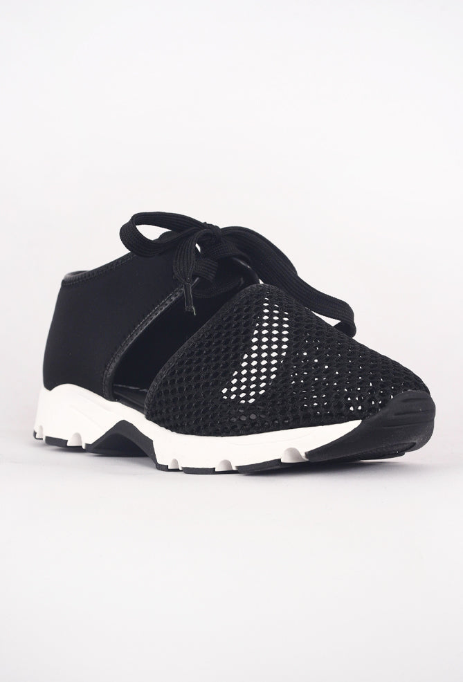 All Black Amazing Mesh Sneaker, Black