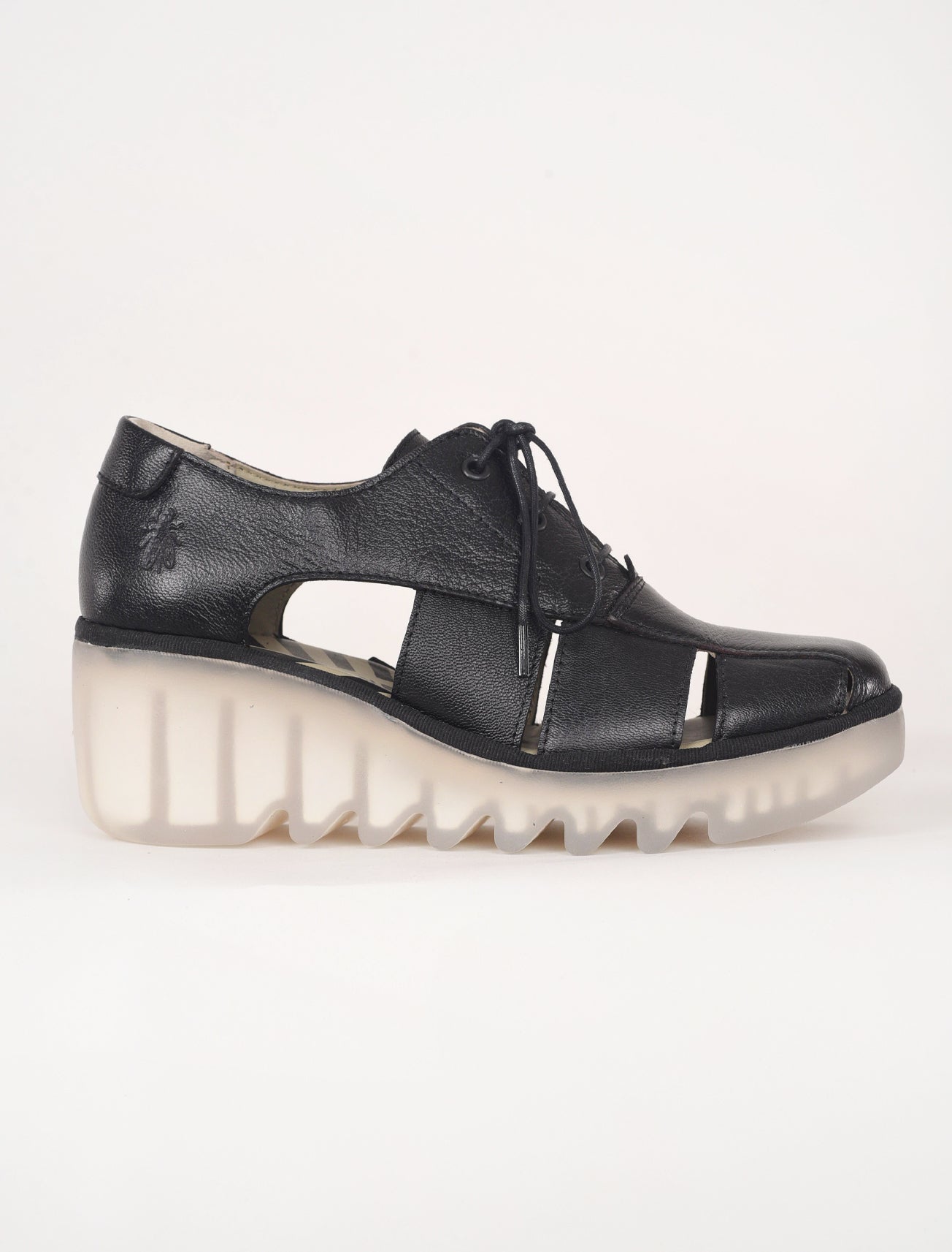 Fly London Bogi Platform Oxford, Black