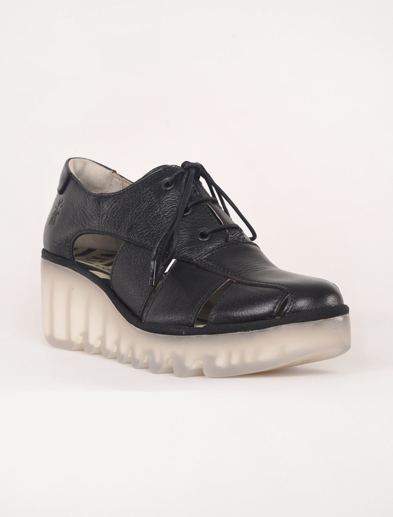 Fly London Bogi Platform Oxford, Black