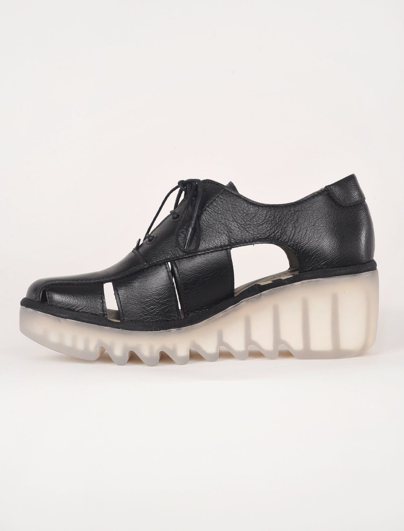 Fly London Bogi Platform Oxford, Black