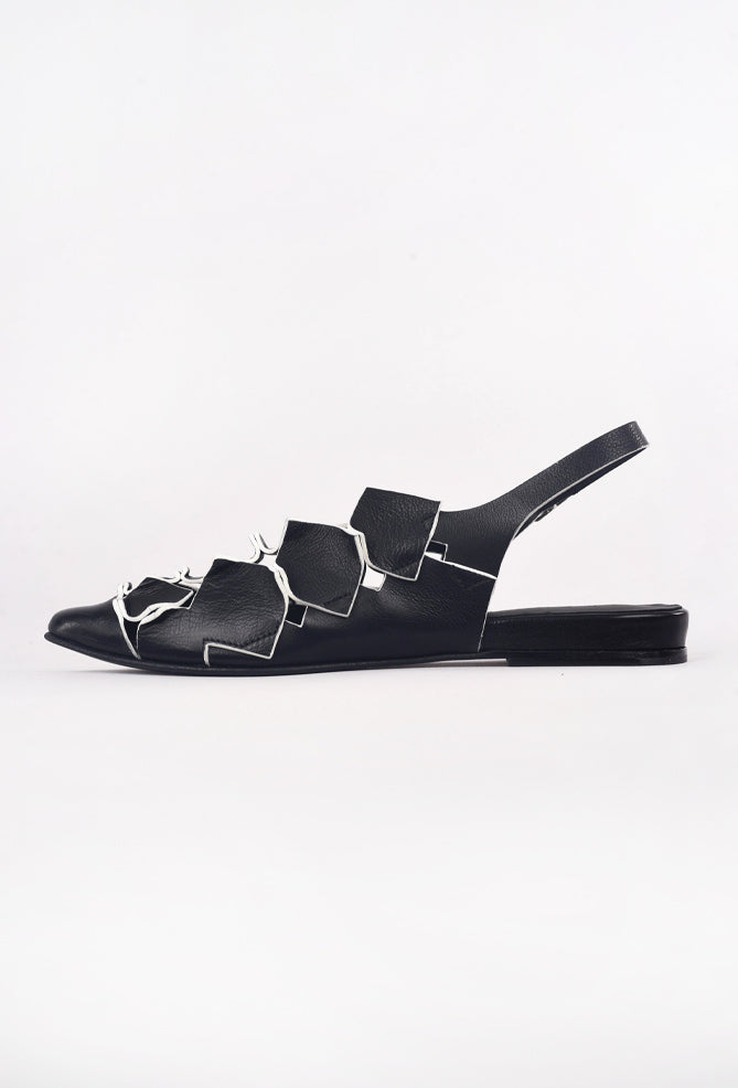 Ink Footwear Origami Flat, Black