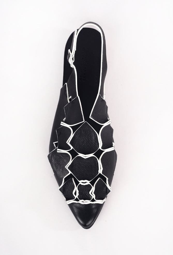 Ink Footwear Origami Flat, Black