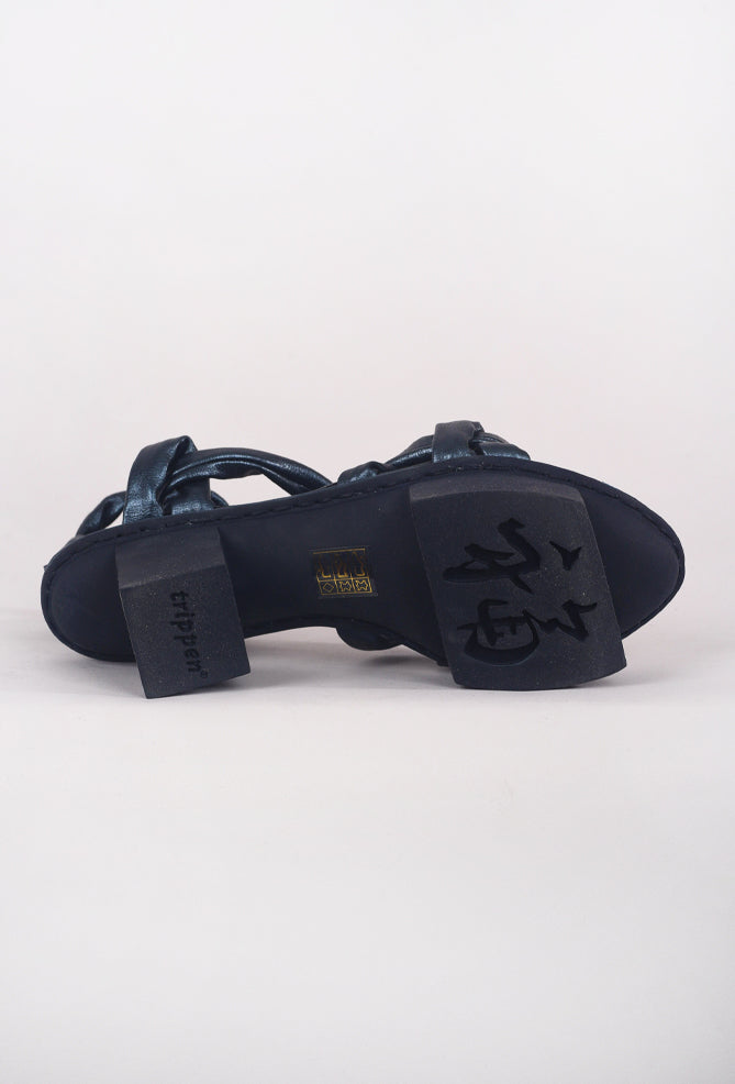 Trippen Shoes Acrobat Happy, Navy Lam
