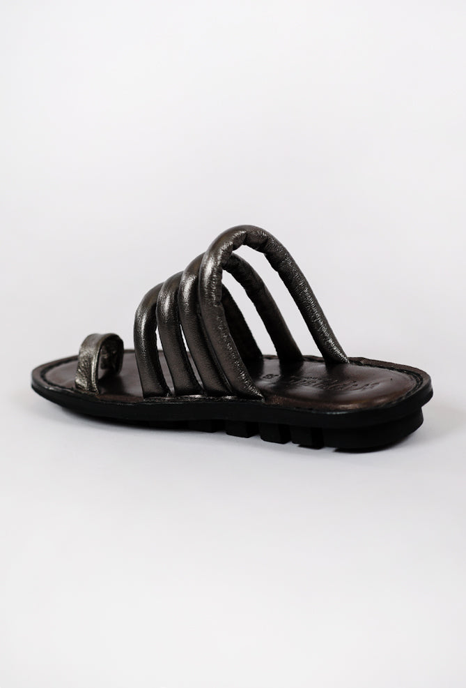 Trippen Shoes Threads Closed Sandal, Steel Lam