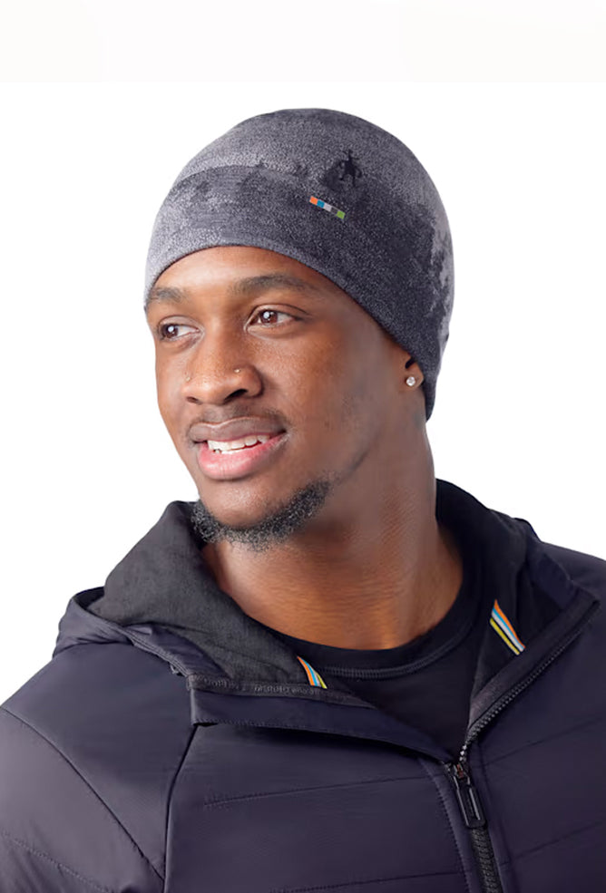 Smartwool Thermal Reverse Cuffed Beanie, Charcoal Foggy Pines