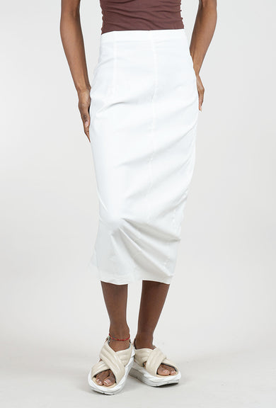 Rundholz Sig Stretch Essential Slim Skirt, Off White