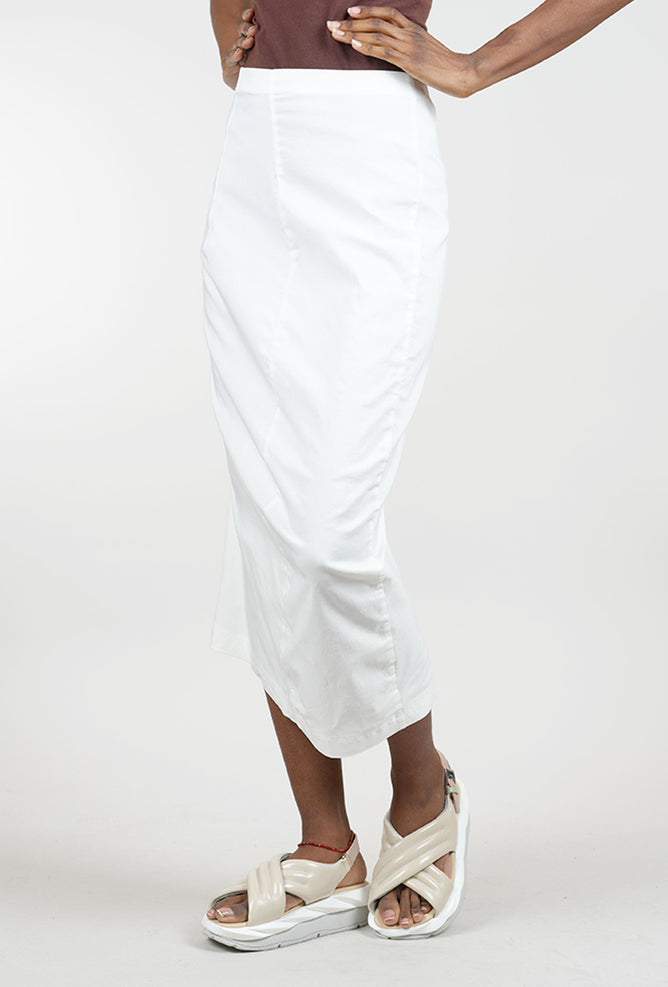 Rundholz Sig Stretch Essential Slim Skirt, Off White