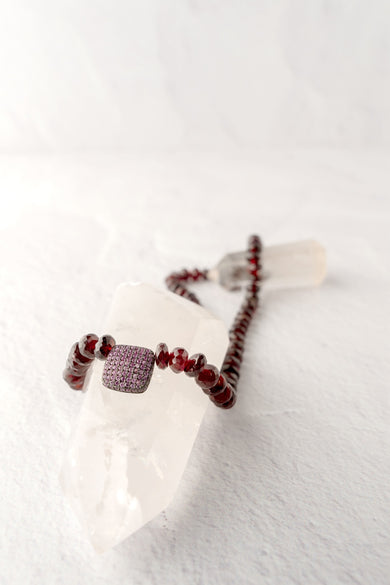 Nathan & Moe Garnet and Pink Sapphire Necklace