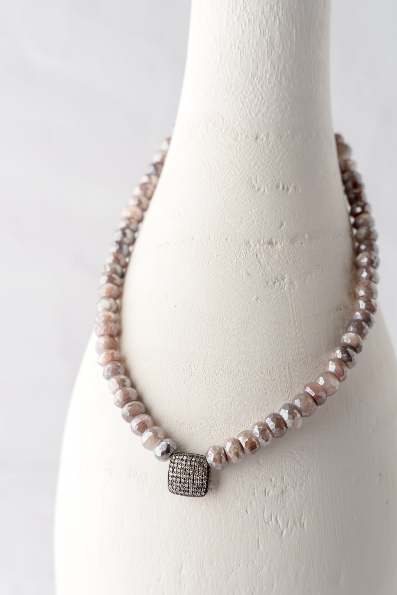 Nathan & Moe Moonstone and Diamond Necklace