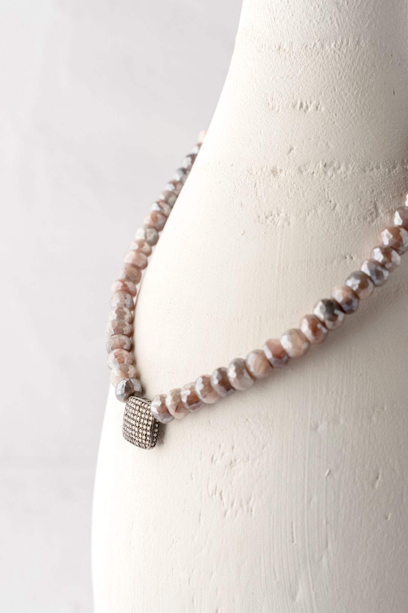 Nathan & Moe Moonstone and Diamond Necklace