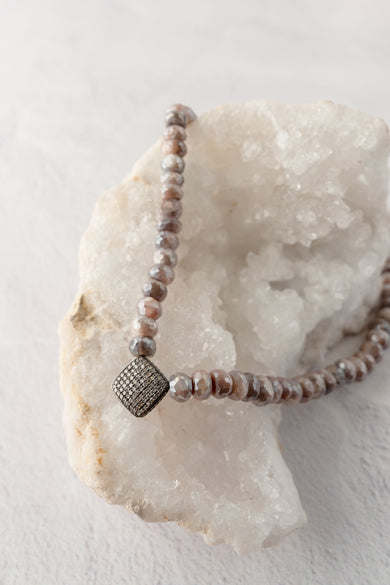 Nathan & Moe Moonstone and Diamond Necklace