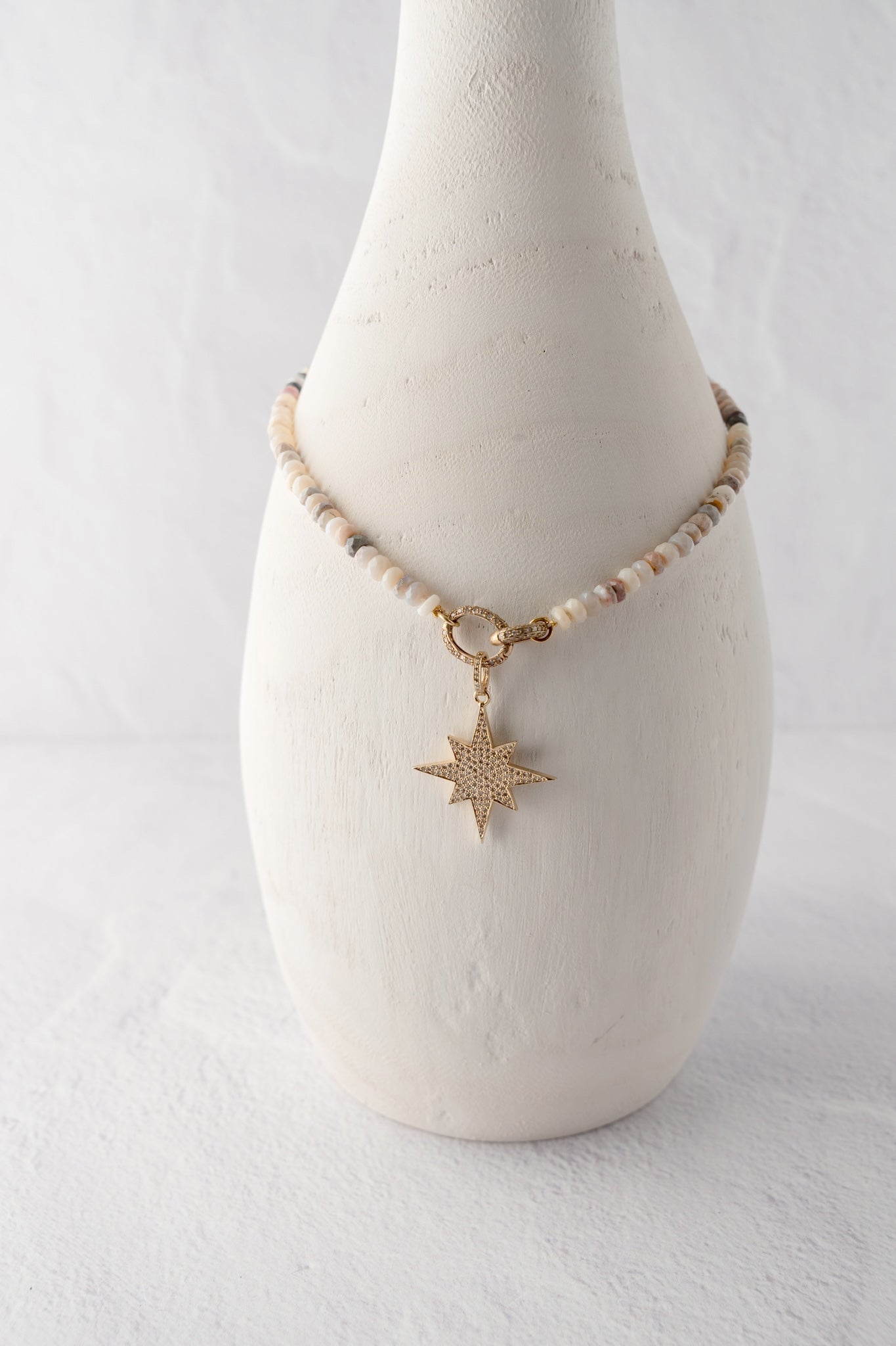 Nathan & Moe Penelope Opal and Diamond Star Necklace
