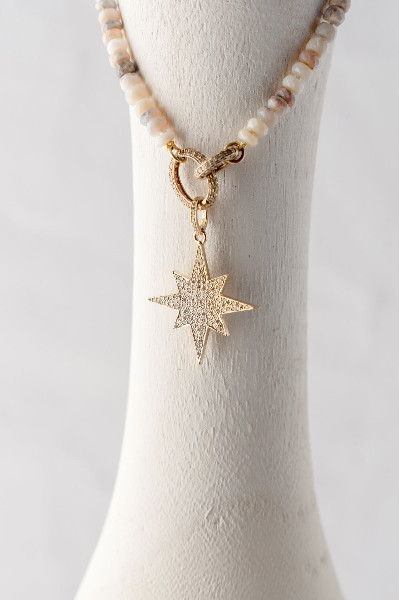 Nathan & Moe Penelope Opal and Diamond Star Necklace