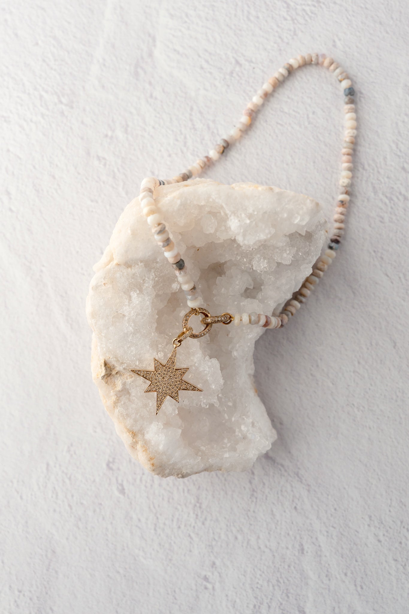 Nathan & Moe Penelope Opal and Diamond Star Necklace