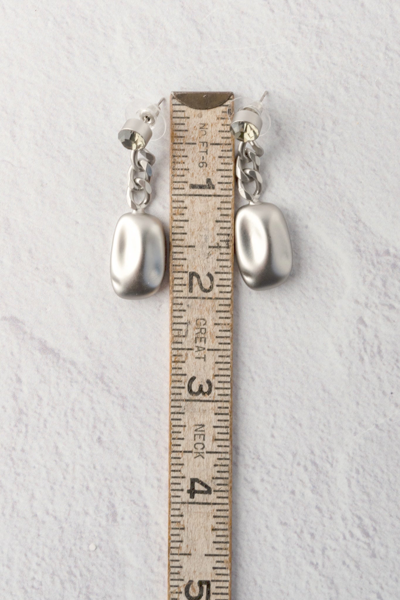 Escape from Paris Silver Chain Earrings