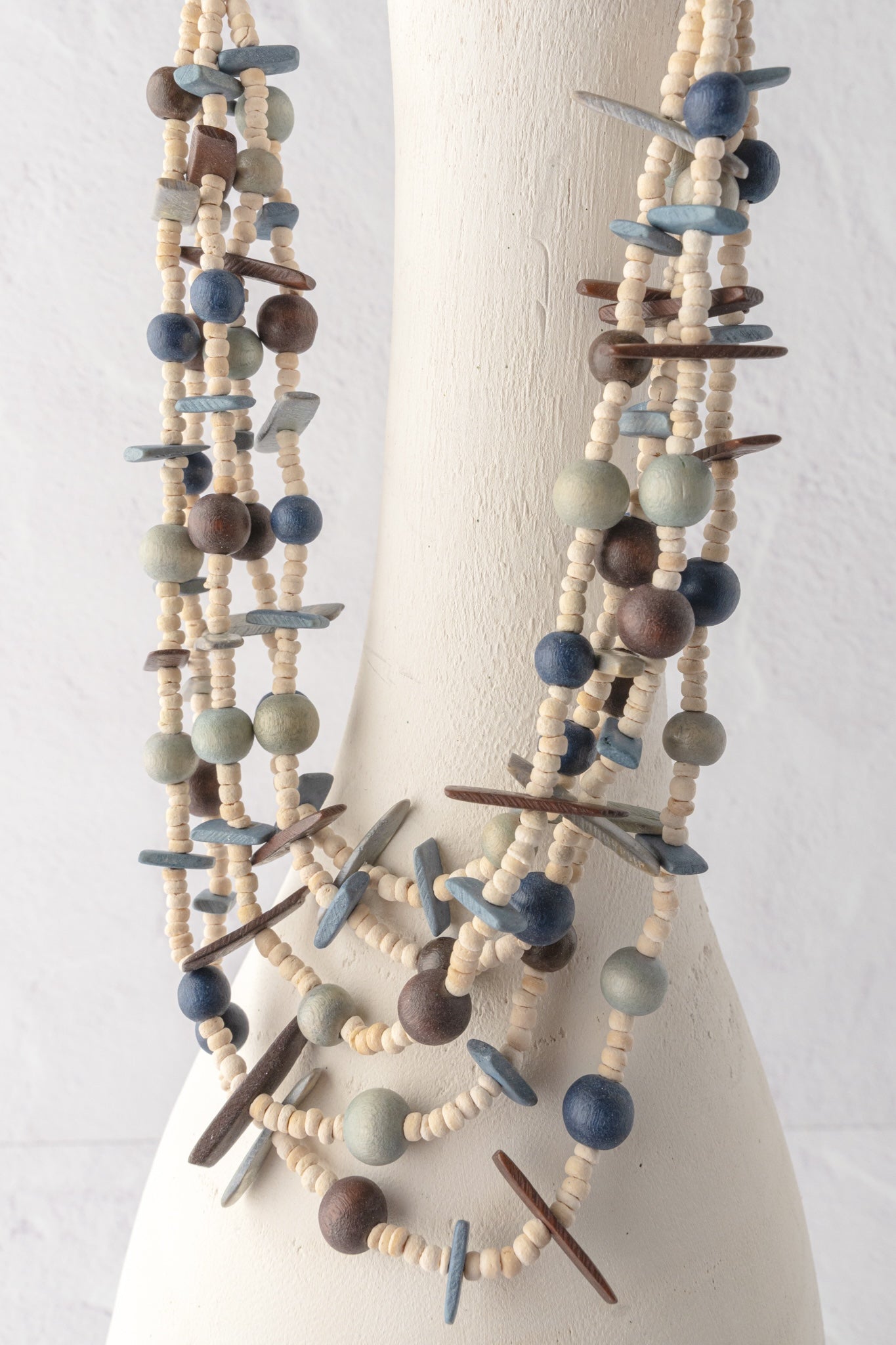 Sylca Designs Multi-Strand Lela Necklace, Gray