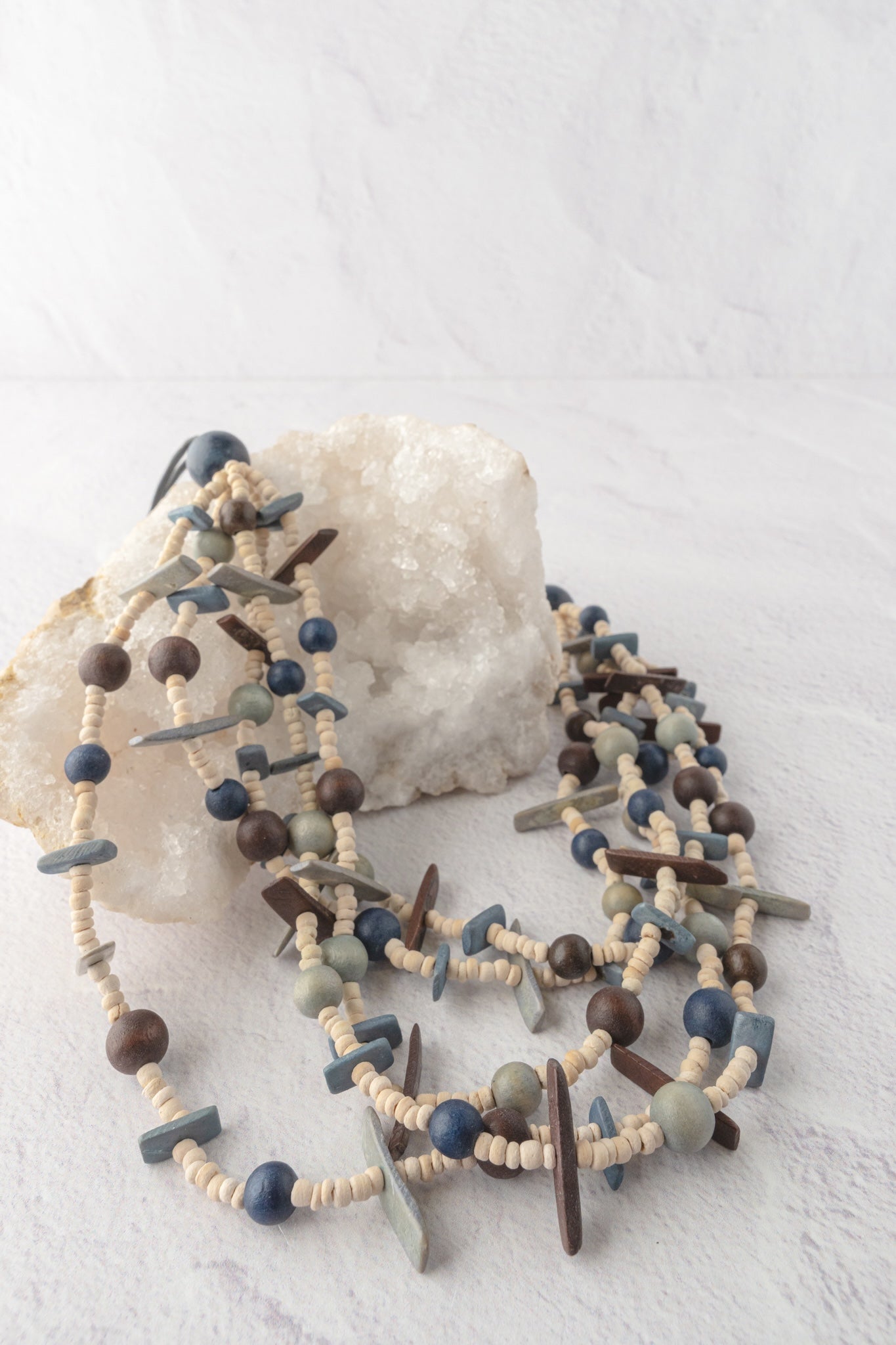 Sylca Designs Multi-Strand Lela Necklace, Gray