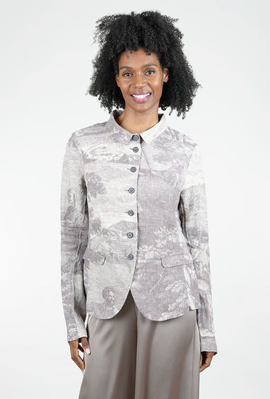 Rundholz Linen Pastoral Jacket, Amber Print