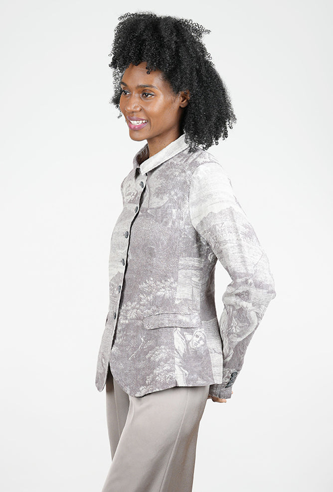 Rundholz Linen Pastoral Jacket, Amber Print