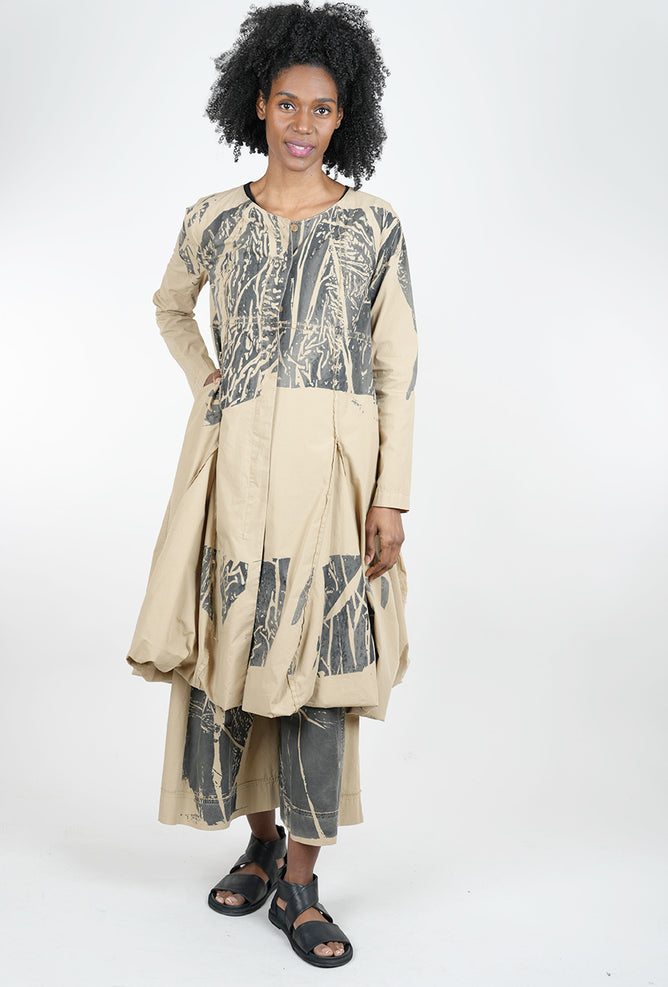 Kedziorek Godet Coat Meets Dress, Beige