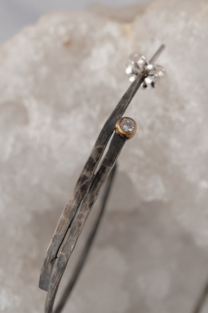 Chikahisa Studio Tempest Diamond Hoops