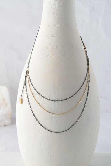 Chikahisa Studio Layered Mixed Metal Necklace