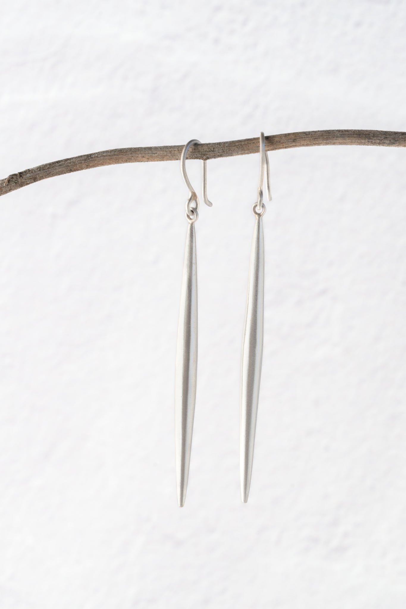 Jane Diaz Spike Drop Earrings, Sterling Silver