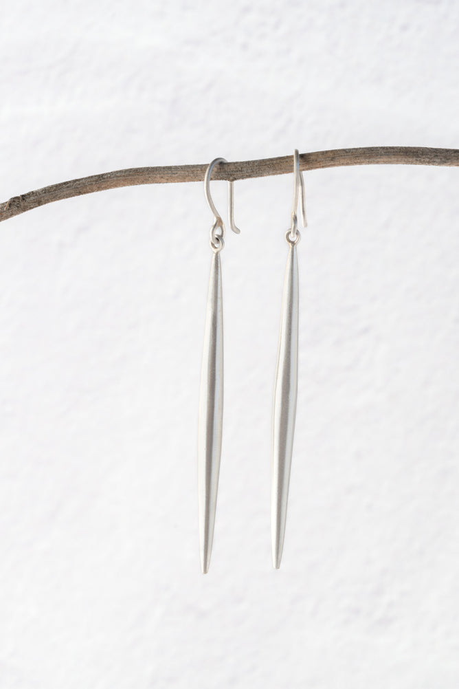 Jane Diaz Spike Drop Earrings, Sterling Silver