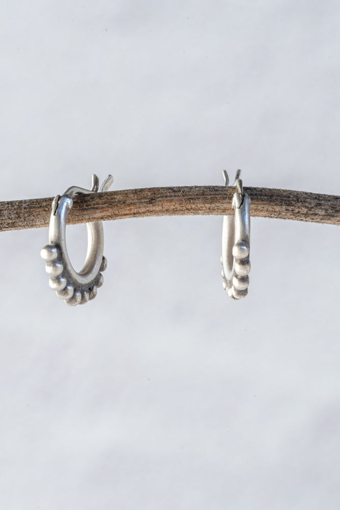 Jane Diaz Dainty Granulated Hoop