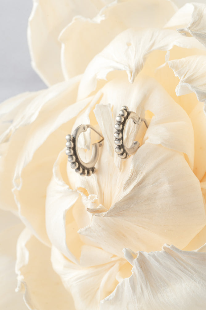 Jane Diaz Dainty Granulated Hoop