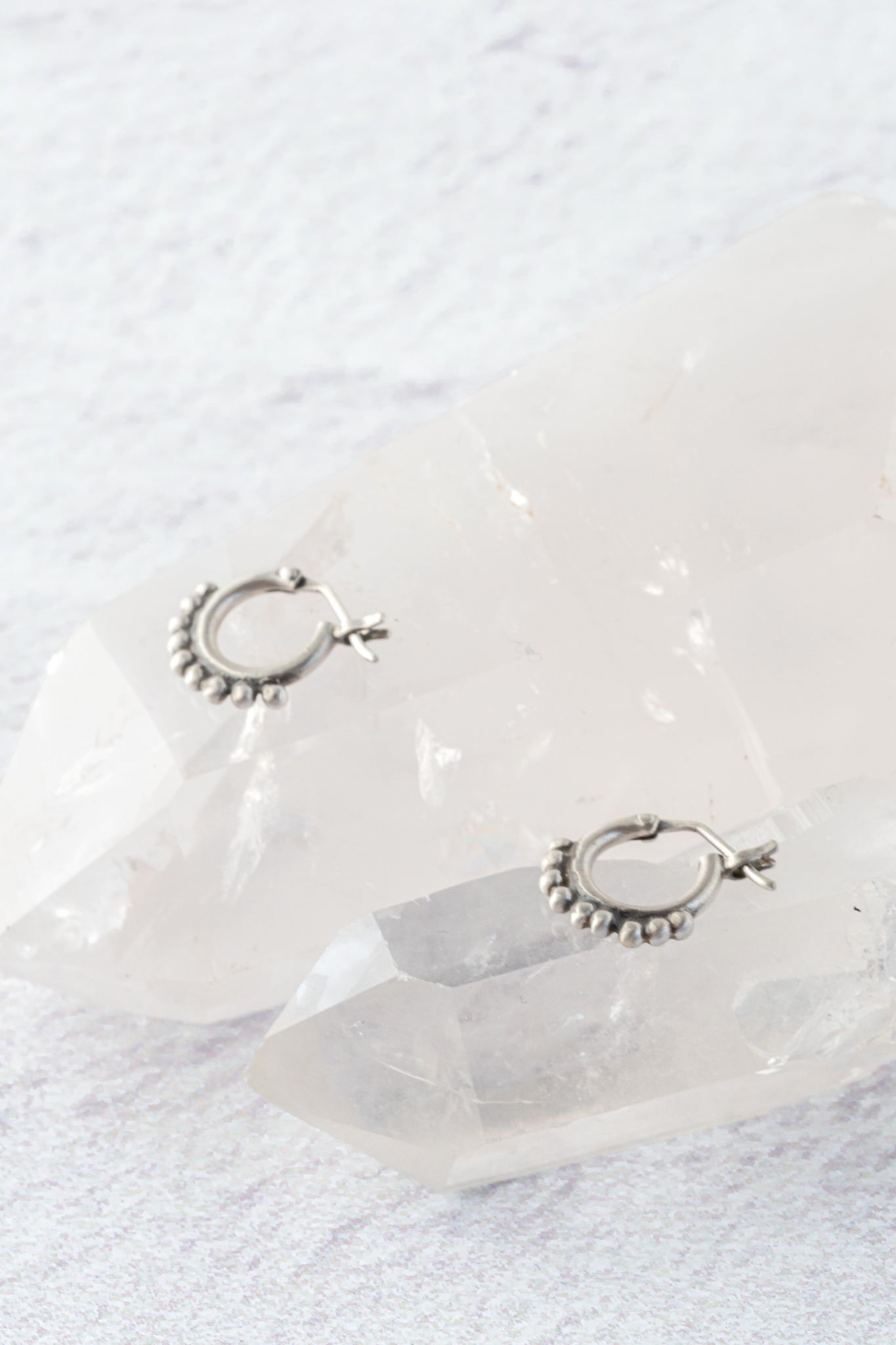 Jane Diaz Dainty Granulated Hoop