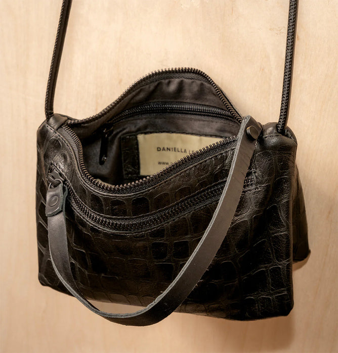 Daniella Lehavi Lorrie Clutch, Black Mosaic