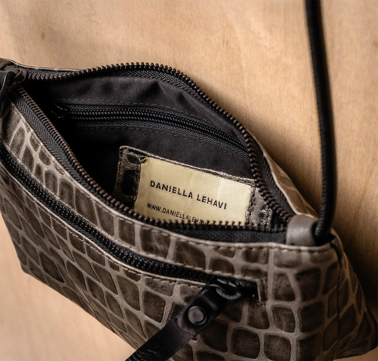 Daniella Lehavi Lorrie Clutch, Gray Mosaic