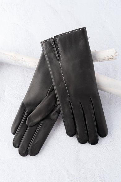 Santacana Madrid Lambskin Gloves, Black