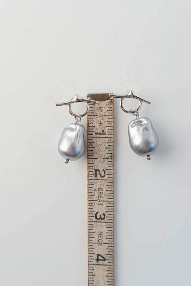 US Jewelry House Polly Earring, Silver