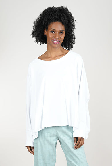 Pluslavie Wide Short Sweat, White Plus