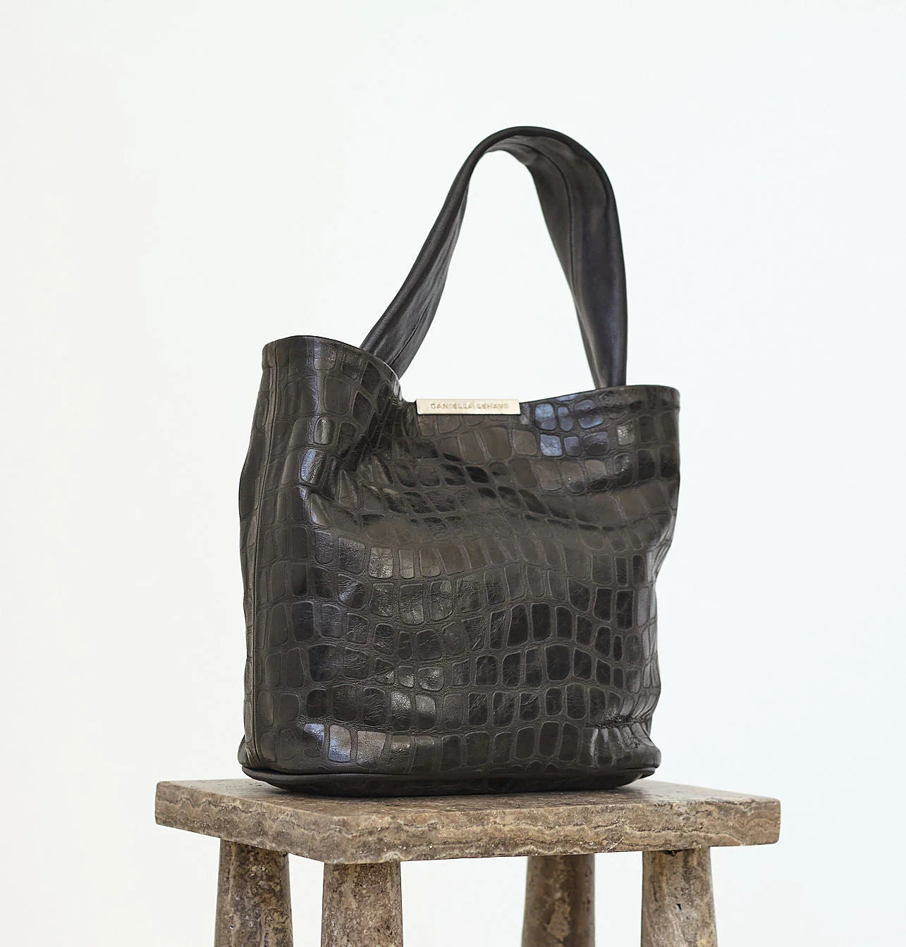 Daniella Lehavi Cartago Soft Tote, Black Mosaic