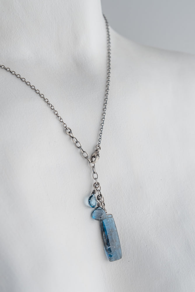 Deborah Woolfork Kyanite & Blue Topaz Pendant