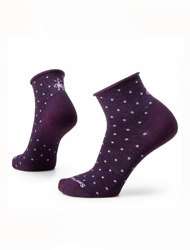 Smartwool Everyday Classic Dot Ankle Socks, Purple Iris
